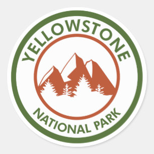 Sticker Rond Parc national de Yellowstone