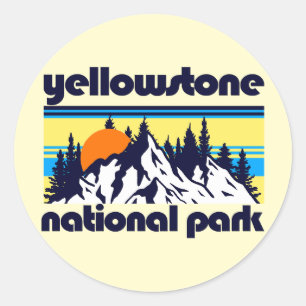 Sticker Rond Parc national de Yellowstone