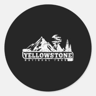 Sticker Rond Parc national de Yellowstone J'adore Randonnée Env