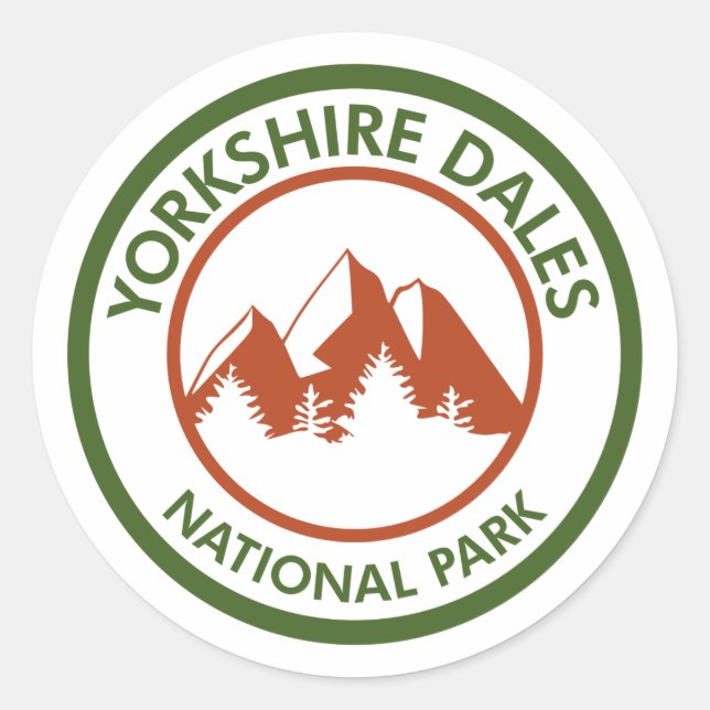 Sticker Rond Parc national de Yorkshire Dales (Devant)