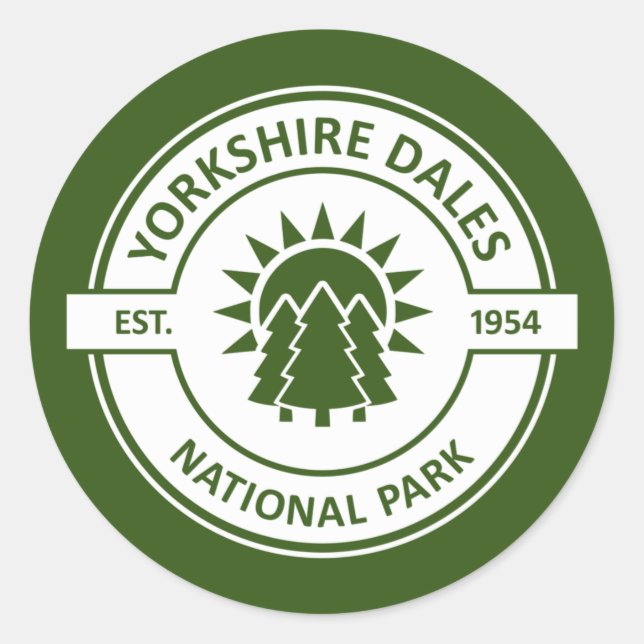 Sticker Rond Parc national de Yorkshire Dales (Devant)