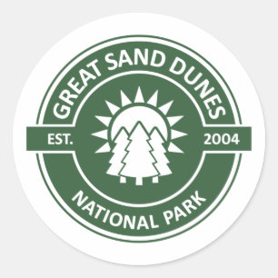 Sticker Rond Parc national des Dunes de sable