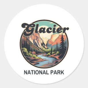 Sticker Rond Parc national des Glaciers