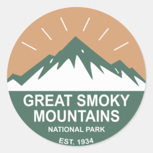 Sticker Rond Parc national des Great Smoky Mountains