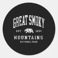 Parc national des Great Smoky Mountains rétro Homm