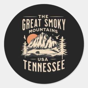 Sticker Rond Parc national des Great Smoky Mountains Tennessee 