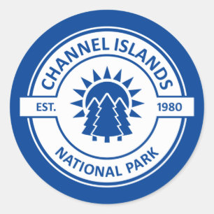 Sticker Rond Parc national des îles Channel
