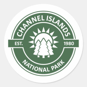 Sticker Rond Parc national des îles Channel