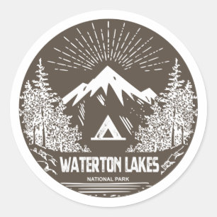 Sticker Rond Parc national des Lacs-Waterton