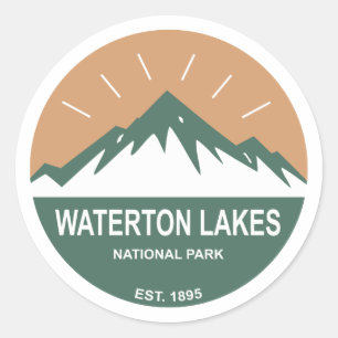 Sticker Rond Parc national des Lacs-Waterton