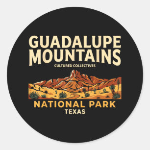 Sticker Rond parc national des montagnes de guadalupe texas vin