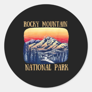 Sticker Rond parc national des montagnes rocheuses colorado nat