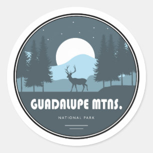 Sticker Rond Parc national des Monts Guadalupe Deer