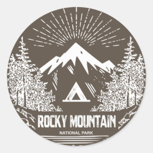 Sticker Rond Parc national des Rocheuses