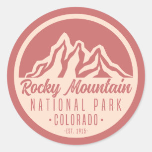 Sticker Rond Parc national des Rocheuses Colorado