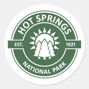 Sticker Rond Parc national des sources chaudes