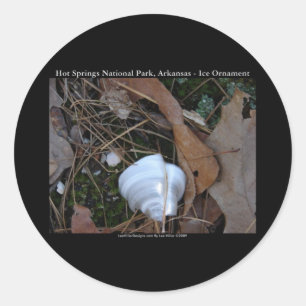 Sticker Rond Parc national des sources chaudes, AR - Cadeaux or