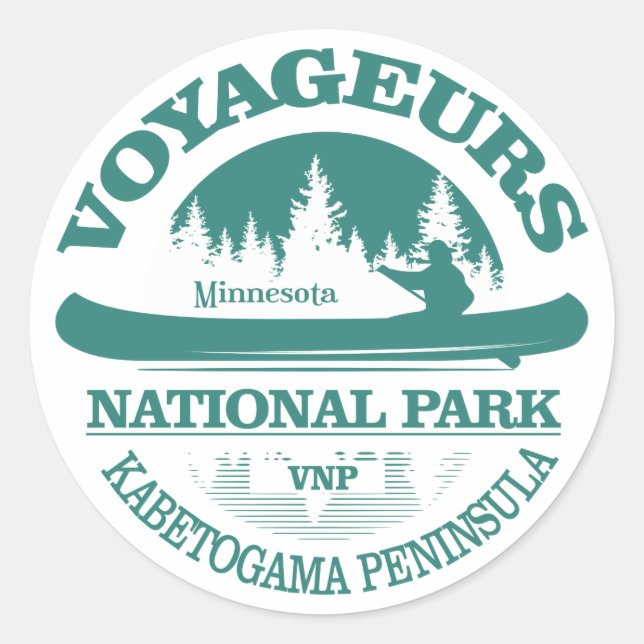 Sticker Rond Parc national des Voyageurs (Devant)