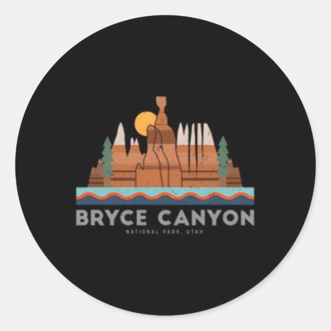 Sticker Rond Parc national du Bryce Canyon (Devant)