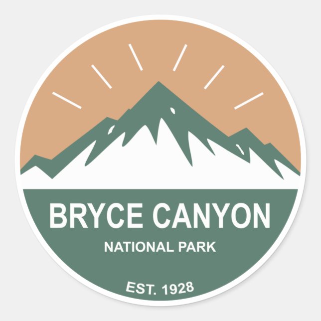 Sticker Rond Parc national du Bryce Canyon (Devant)