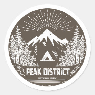 Sticker Rond Parc national du district de Peak