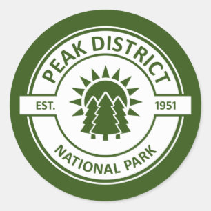 Sticker Rond Parc national du district de Peak
