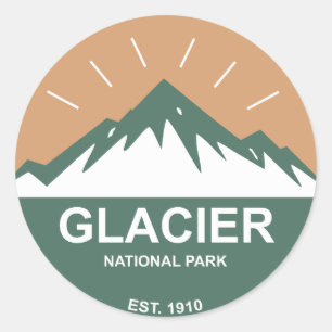 Sticker Rond Parc national du Glacier