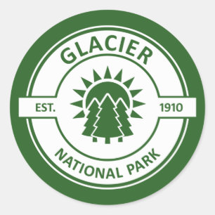 Sticker Rond Parc national du Glacier
