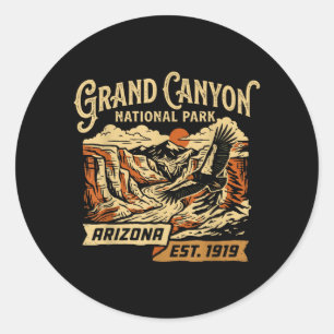 Sticker Rond Parc national du Grand Canyon Arizona Nature Vinta