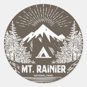 Sticker Rond Parc national du Mont-Rainier