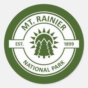 Sticker Rond Parc national du Mont-Rainier