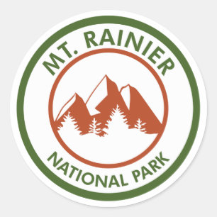 Sticker Rond Parc national du Mont-Rainier