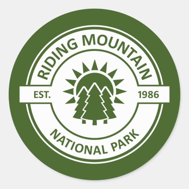 Sticker Rond Parc national du Mont-Riding (Devant)