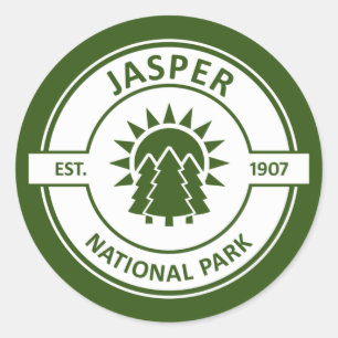 Sticker Rond Parc national Jasper