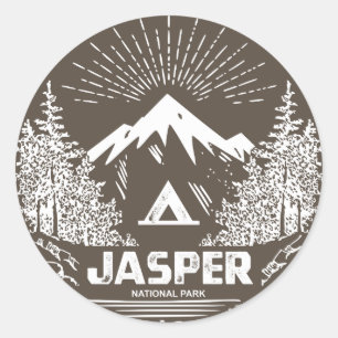 Sticker Rond Parc national Jasper
