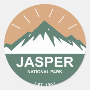 Sticker Rond Parc national Jasper