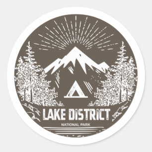 Sticker Rond Parc national Lake District