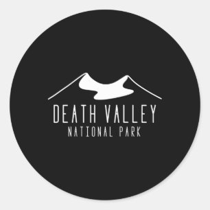 Sticker Rond Parc national minimaliste de la vallée de la mort