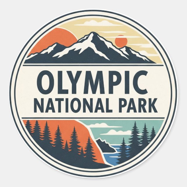 Sticker Rond parc national olympique de Washington (Devant)