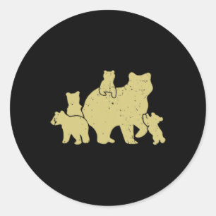 Sticker Rond Parc National Queen Of The Tetons Grizzly 9