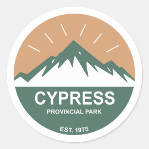 Sticker Rond Parc provincial Cypress