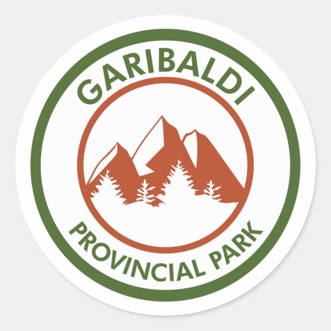 Sticker Rond Parc provincial de Garibaldi (Devant)