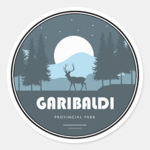 Sticker Rond Parc provincial de Garibaldi Deer