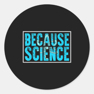 Sticker Rond parce que la science, la biologie de l'ADN, la ré