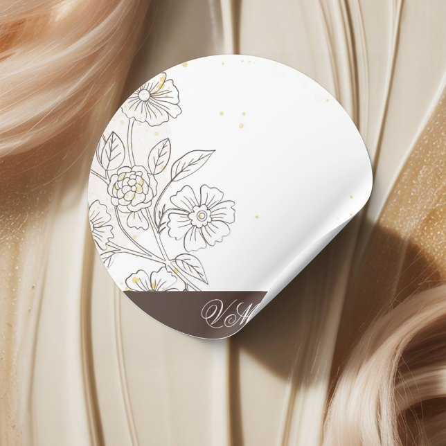 Sticker Rond Parcourir le Mariage Amour (Créateur téléchargé)