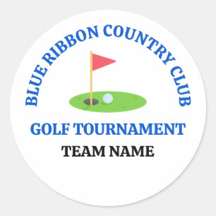 Sticker Rond Parcours de golf ou country club personnalisé