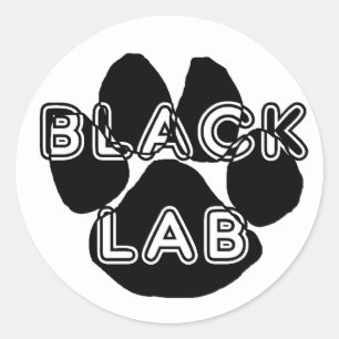 Sticker Rond Pare nom LR noir