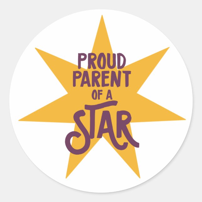 Sticker Rond Parent fier (Devant)