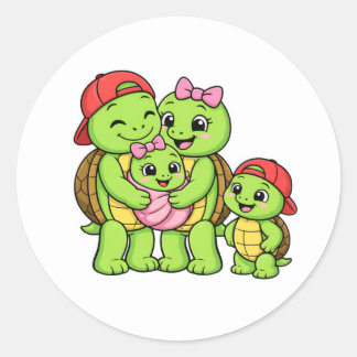 Sticker Rond Parents fiers