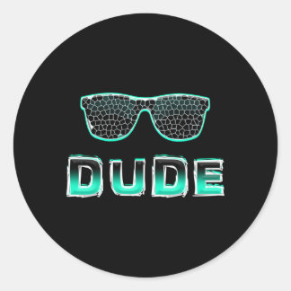Sticker Rond Parfait Dude Merchandise Dude Parfait